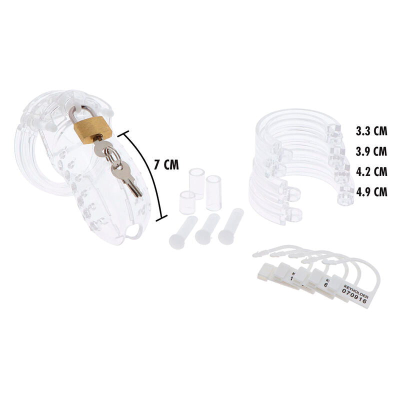 Extreme Chastity Cock Cage Acrylic Adjustable Clear | Niks.fi verkkokauppa