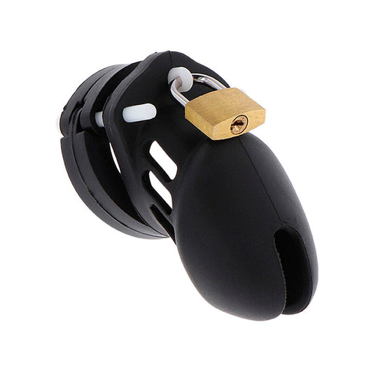 Extreme Chastity Cock Cage Silicone Size S Black | Niks.fi verkkokauppa