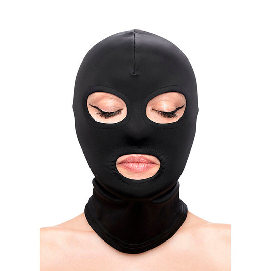 Fetish & Fashion Eyes And Mouth Hood Nylon Black | Niks.fi verkkokauppa