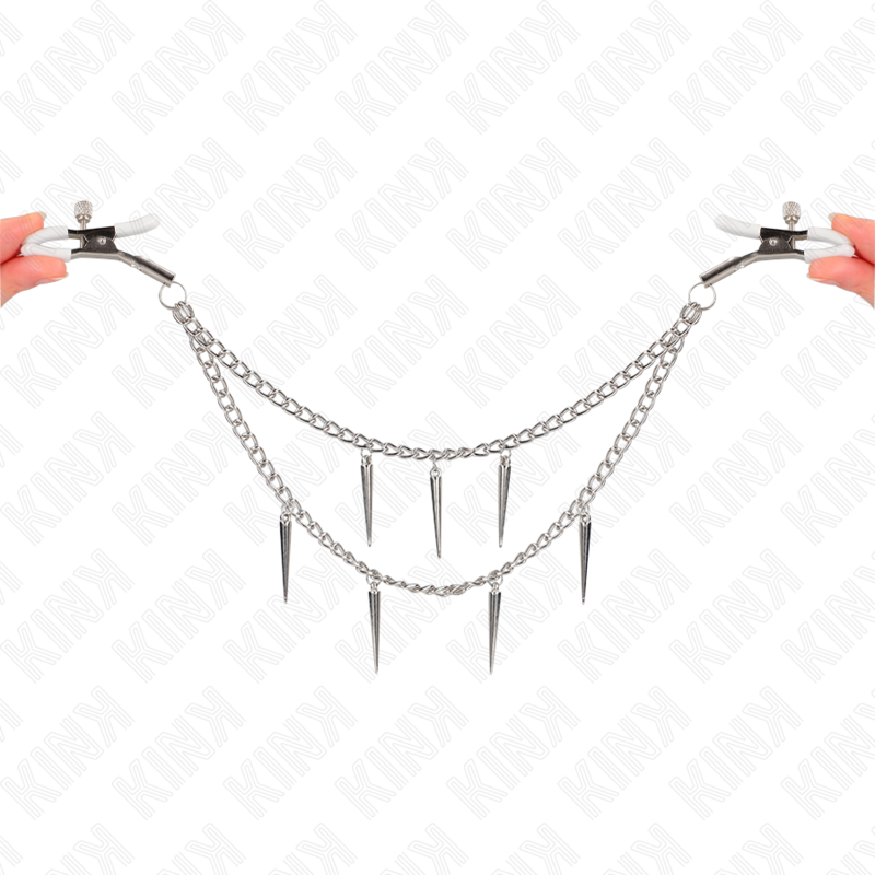 Kinknipple Clamps With Spikes Chains 30 Cm | Niks.fi verkkokauppa