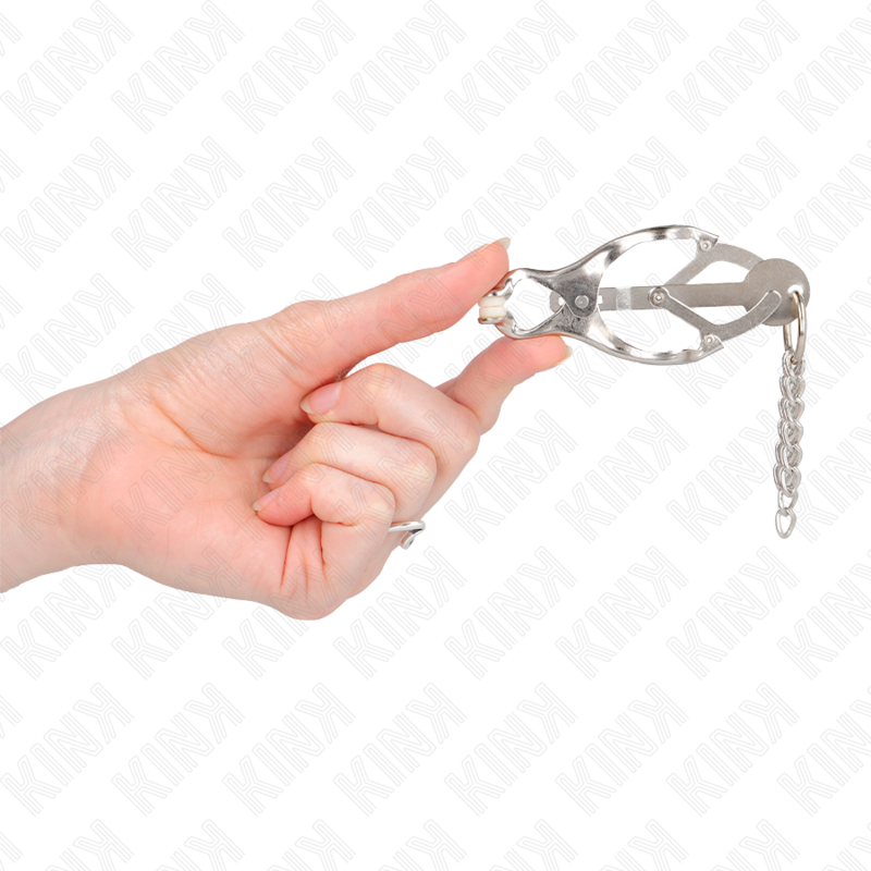 Kinkjapanese Clover Nipple Clamps With Little Chains Silver | Niks.fi verkkokauppa