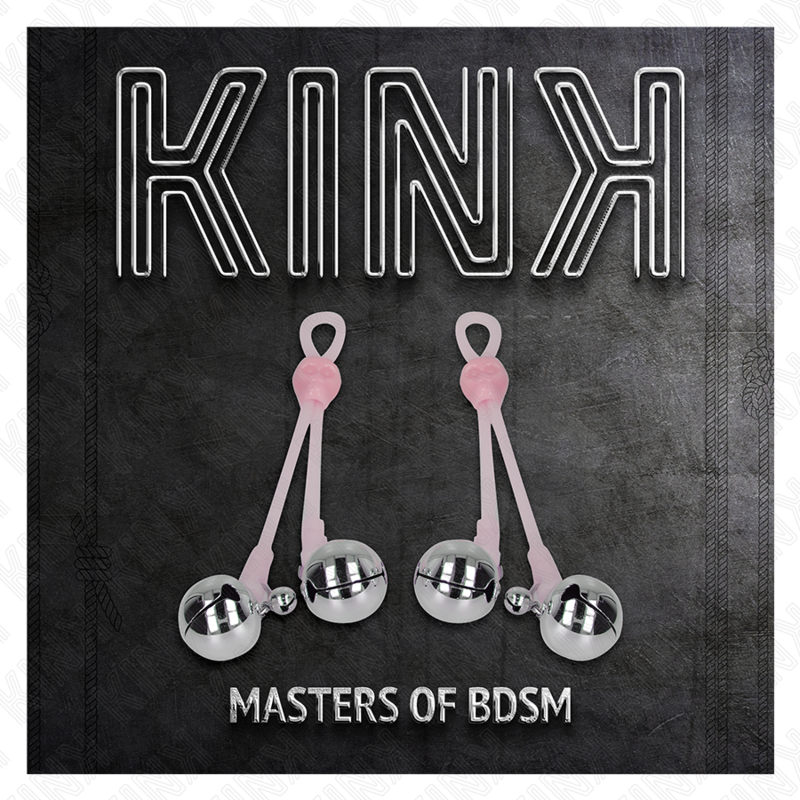 Kinkluminous Skull Nipple Clamps With Ring Bells Adjustable Pink / Silver | Niks.fi verkkokauppa