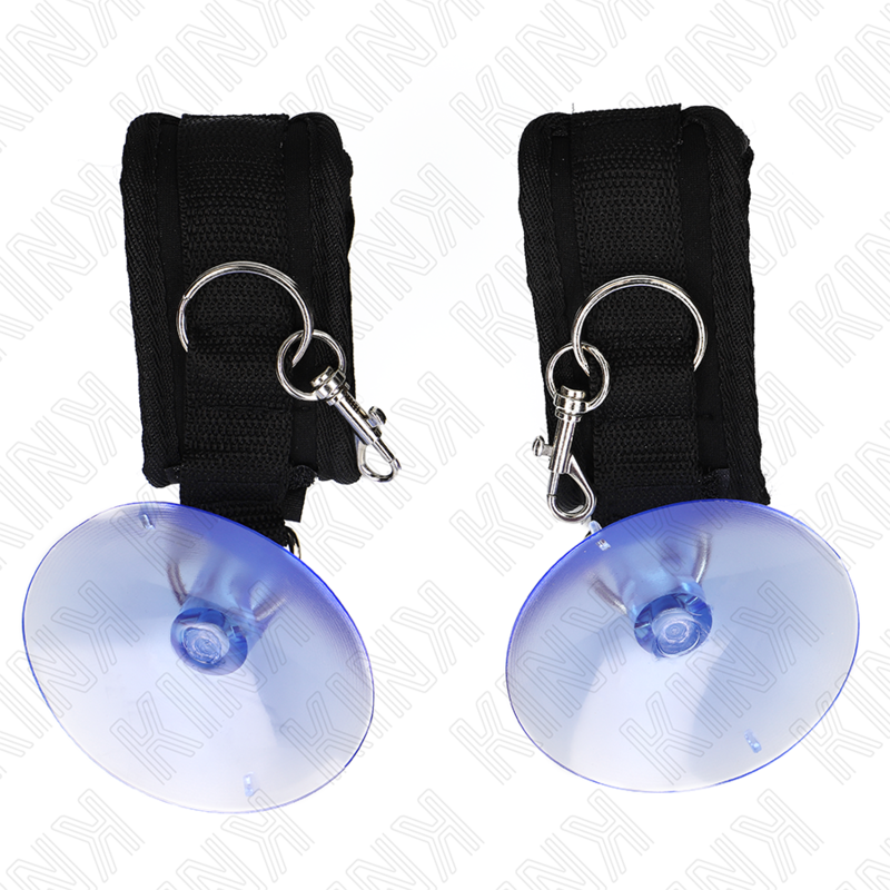 Kinksuction Cup Wrist Restraints Black 29-40 Cm X 5 Cm | Niks.fi verkkokauppa