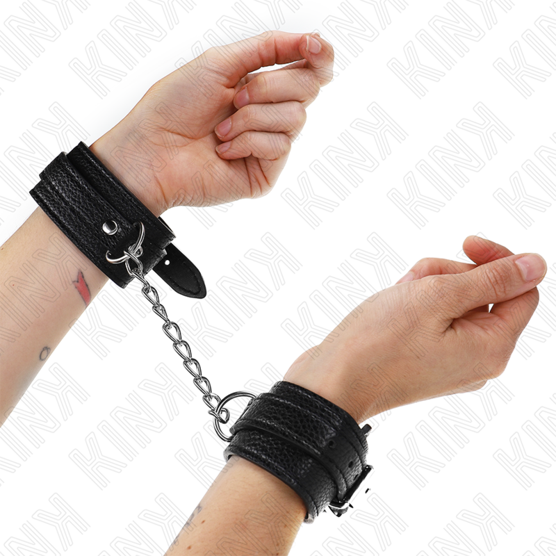 Kinksnake Pattern Wrist Restraints Black Adjustable 20-28 Cm X 5.4 Cm | Niks.fi verkkokauppa