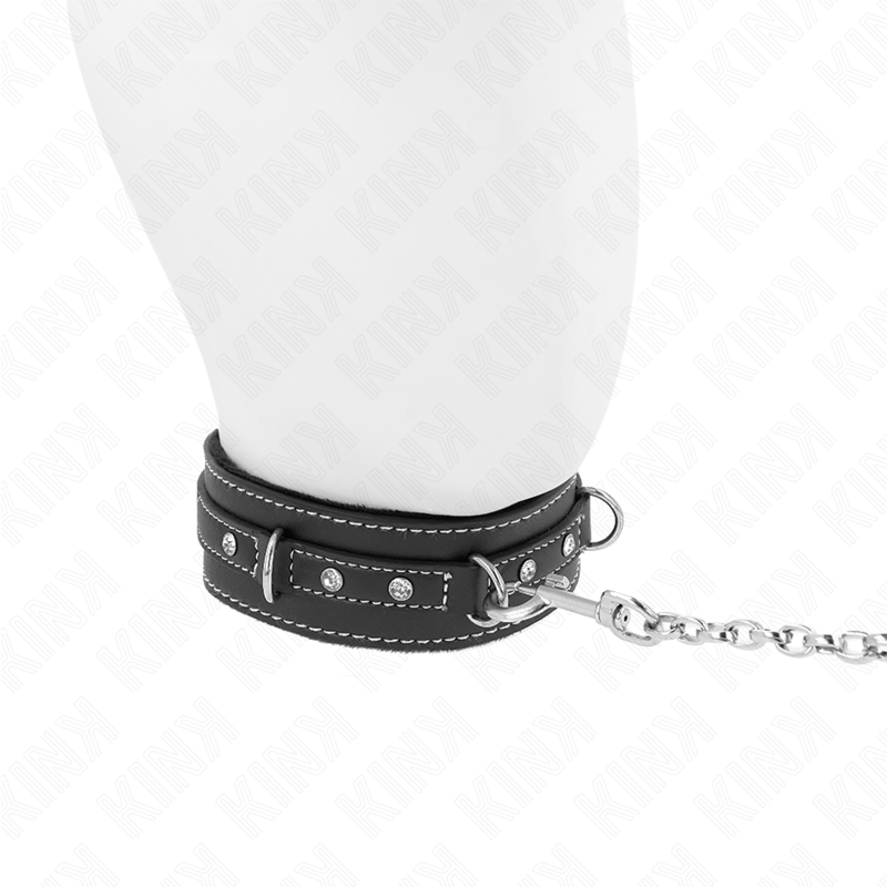 Kinkpvc Leather Necklace With Belt 105 Cm Rhinestone Rivet 41.5 X 4 Cm | Niks.fi verkkokauppa