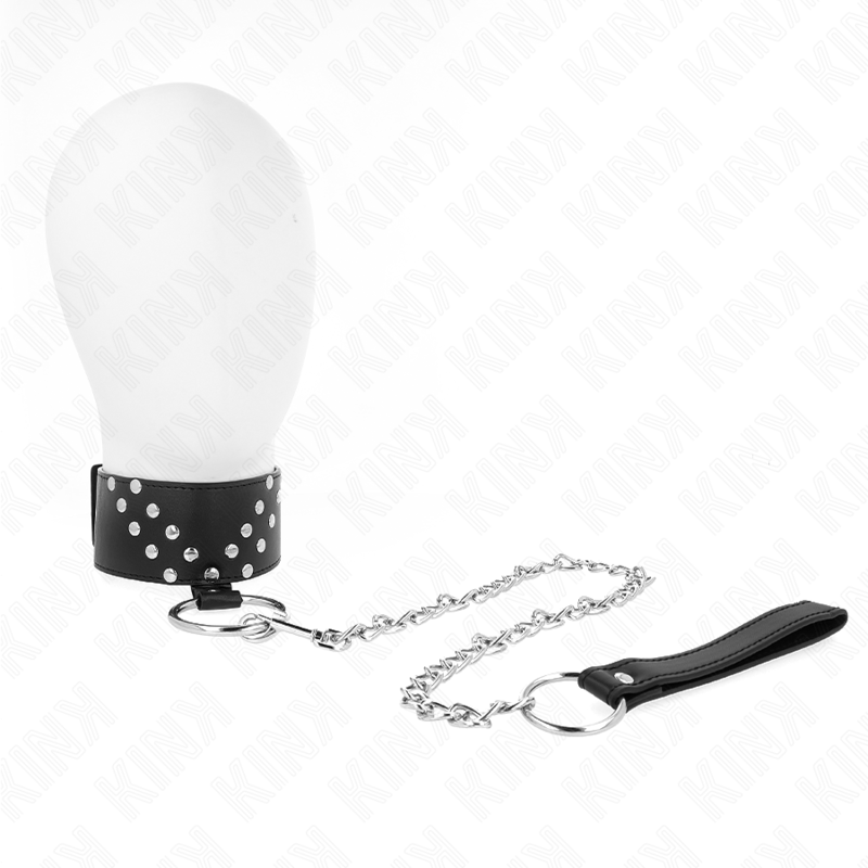 Kinknecklace With Belt 65 Cm With V Rivet Adjustable 36-43 Cm X 5 Cm | Niks.fi verkkokauppa