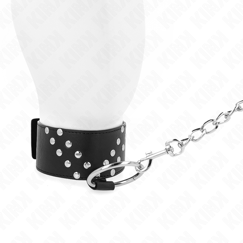 Kinknecklace With Belt 65 Cm With V Rivet Adjustable 36-43 Cm X 5 Cm | Niks.fi verkkokauppa