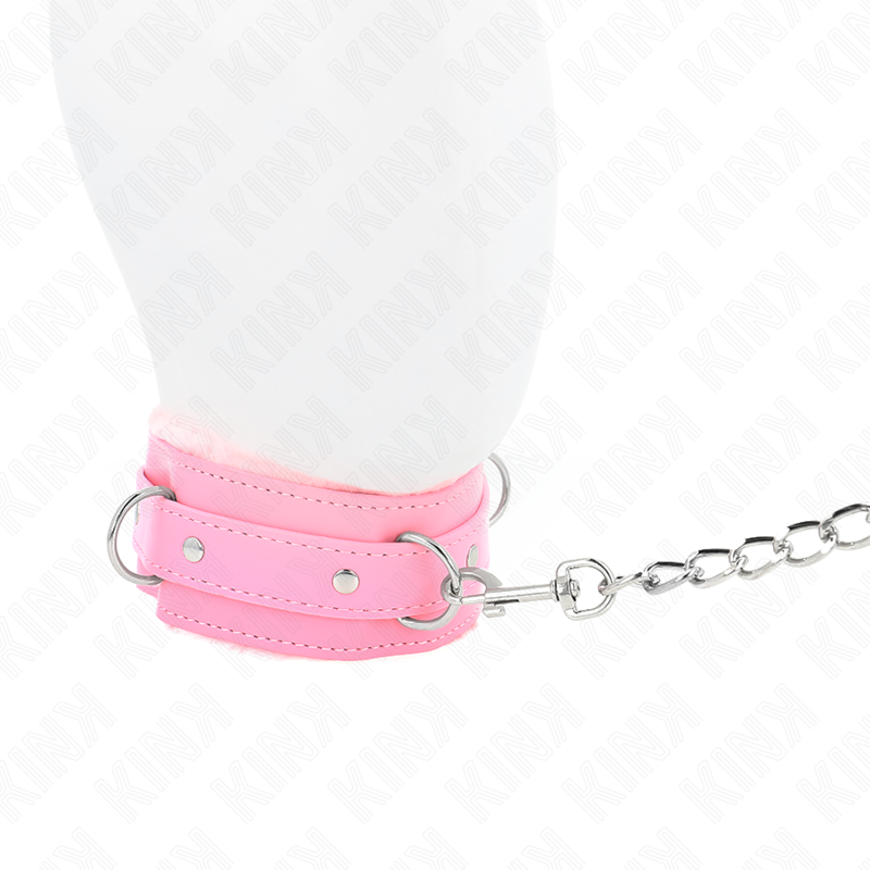 Kinkcollar With Leash 65 Cm With Restrictions Pink 36-42 Cm X 5.5 Cm | Niks.fi verkkokauppa