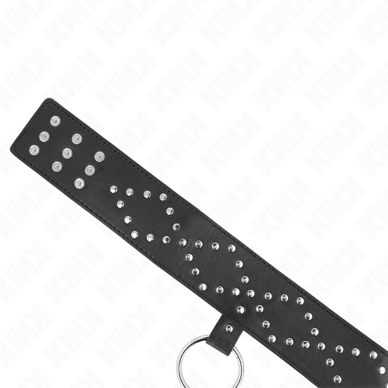Kinknecklace 65 Cm With Leash With Silver Studs Model 3 Adjustable 36-43 Cm X 5 Cm | Niks.fi verkkokauppa