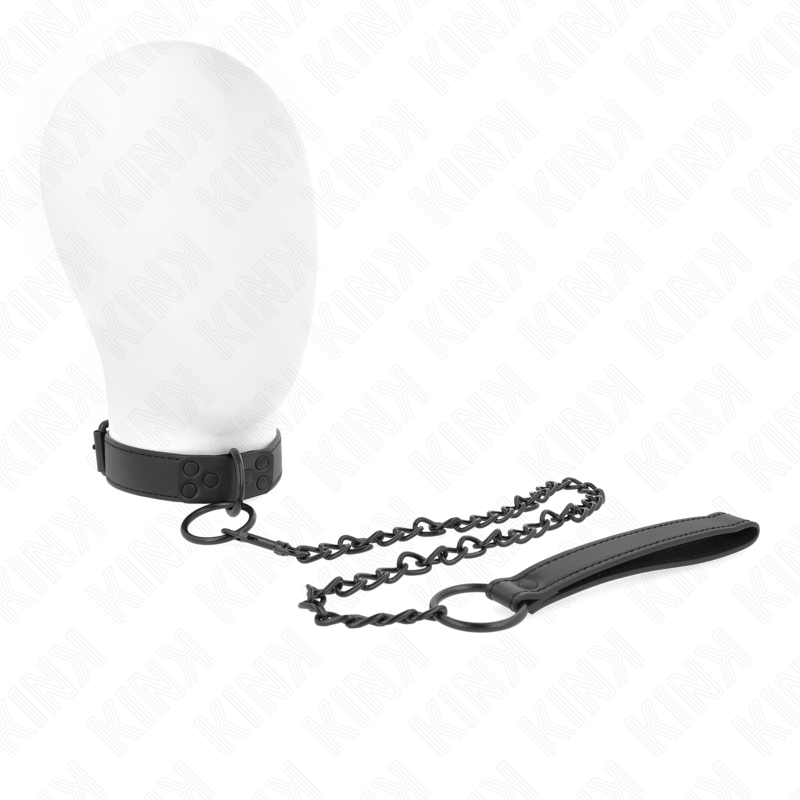 Kinkcollar With Dark Leash 65 Cm Adjustable 37-54 Cm X 3 Cm | Niks.fi verkkokauppa