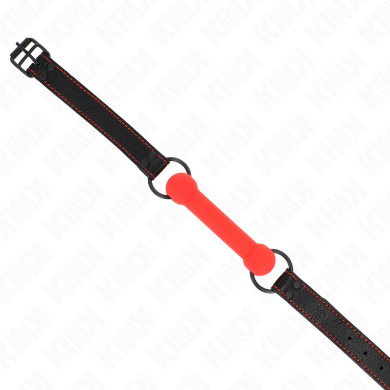 Kinkbone Gag With Leatherette Strap Red Adjustable 41-57 Cm | Niks.fi verkkokauppa