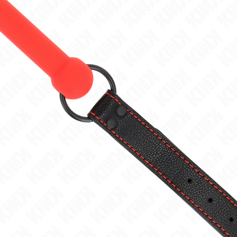 Kinkbone Gag With Leatherette Strap Red Adjustable 41-57 Cm | Niks.fi verkkokauppa