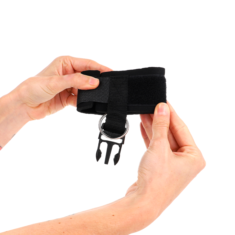 Kinkneoprene Hook&Loop Fastener Wrist Restraints Black Adjustable 22-34 Cm | Niks.fi verkkokauppa