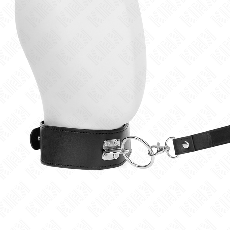 Kinkstudded Leash 116 Cm Collar With Leatherette Strap 50 X 5 Cm | Niks.fi verkkokauppa