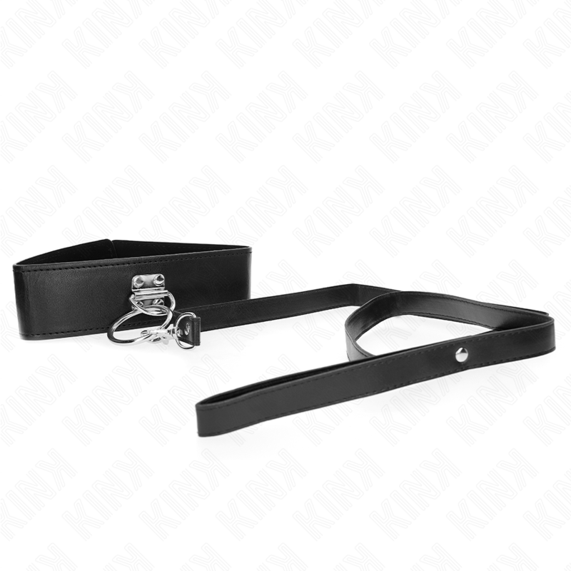 Kinkstudded Leash 116 Cm Collar With Leatherette Strap 50 X 5 Cm | Niks.fi verkkokauppa