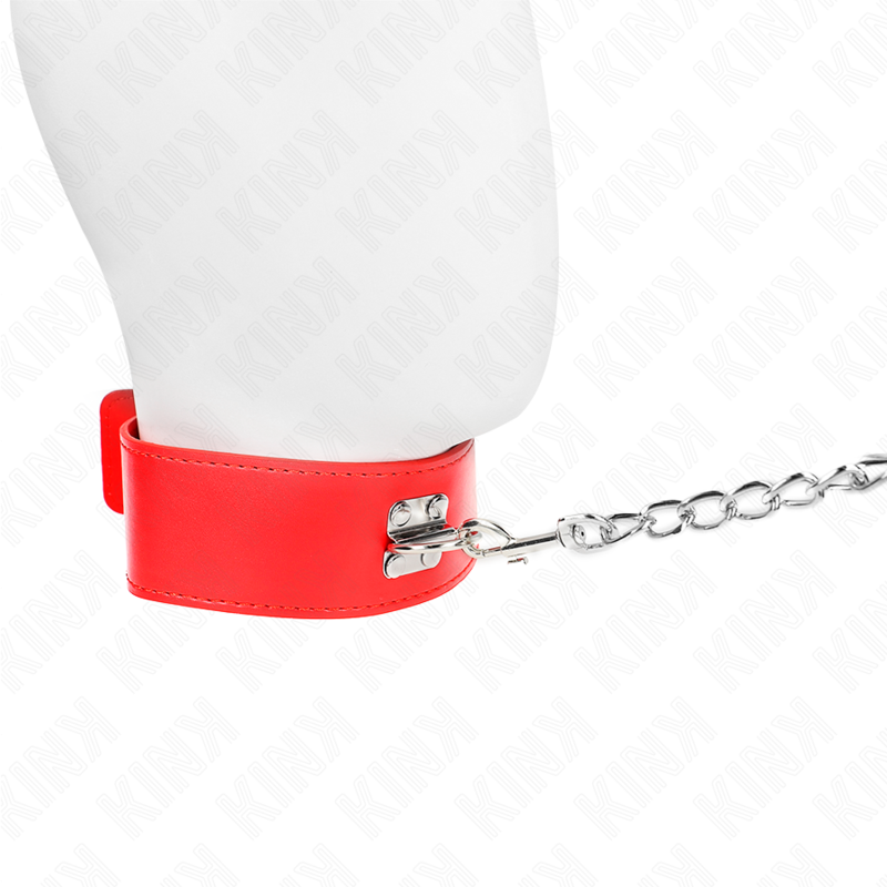 Kinknecklace With Belt 65 Cm With Wide Red Strap Adjustable 33.5-41 Cm X 5 Cm | Niks.fi verkkokauppa
