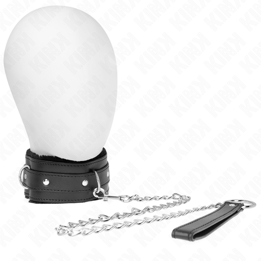 Kinkcollar With Leash 65 Cm With Restrictions Black 36-42 Cm X 5.5 Cm | Niks.fi verkkokauppa