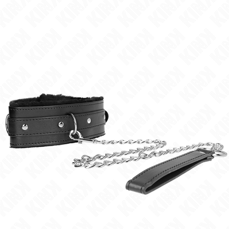 Kinkcollar With Leash 65 Cm With Restrictions Black 36-42 Cm X 5.5 Cm | Niks.fi verkkokauppa