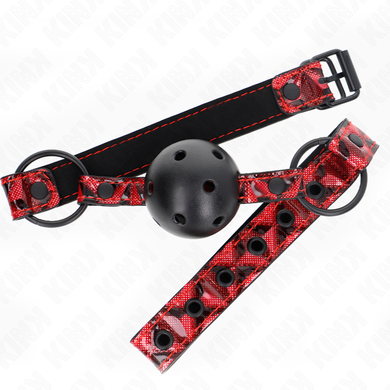 Kinkdiamond Pattern Ball 4.5 Cm Gag Model 2 64.5 Cm Adjustable 42-60 Cm | Niks.fi verkkokauppa