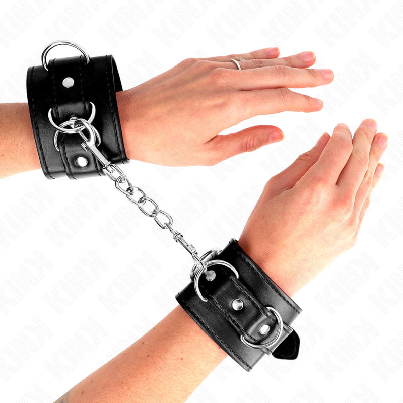 Kink3 D-Ring Wrist Restraints Adjustable Black 17.5-25 Cm X 6 Cm | Niks.fi verkkokauppa