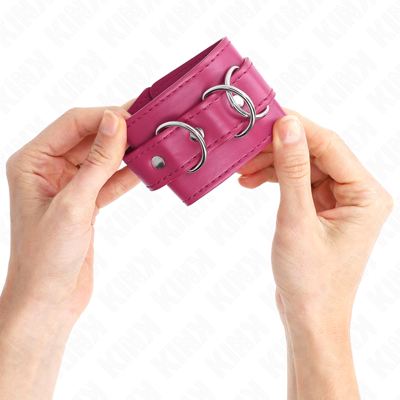 Kink3 D-Ring Wrist Restraints Adjustable Pink 17.5-25 Cm X 6 Cm | Niks.fi verkkokauppa