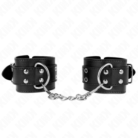 Kinkdouble Buckle Wrist Restraints Black Adjustable 19-26 Cm | Niks.fi verkkokauppa