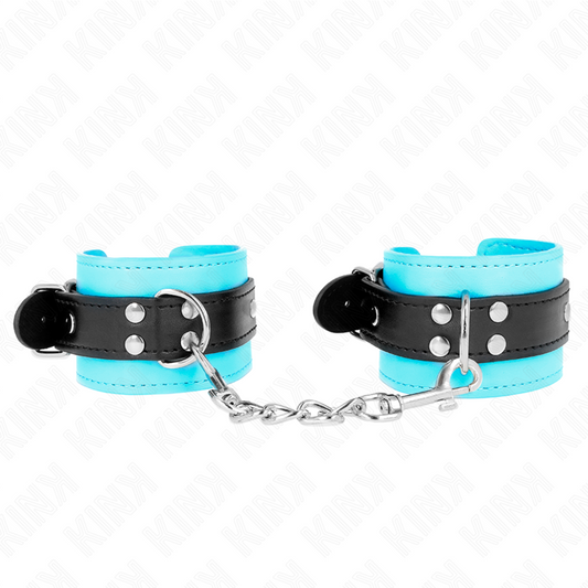 Kinkhook Wrist Restraints Blue Fur Lined Adjustable 20-28 Cm X 5.5 Cm | Niks.fi verkkokauppa