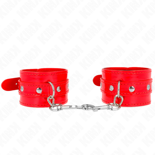 Kinkshiny Hand Cuffs Red Adjustable 23-33 Cm | Niks.fi verkkokauppa