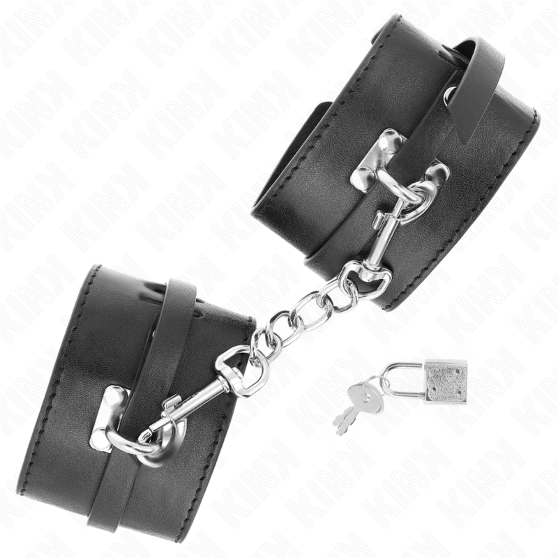 Kinkdeluxe Locking Wrist Restraints Black Adjustable 14.5-21 Cm X 6 Cm | Niks.fi verkkokauppa