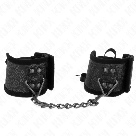 Kinkscandal Wrist Restraints Black Lace Details 24.5 Cm X 6.5 Cm | Niks.fi verkkokauppa