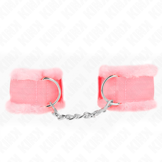 Kinkfurry Lined Wrist Restraints Pink Adjustable 17-31 Cm X 7 Cm | Niks.fi verkkokauppa