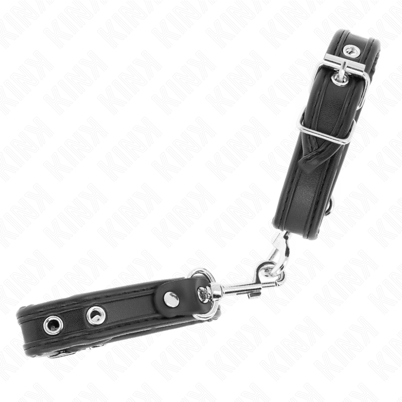 Kinkmini Black Wristbands With Studs Adjustable 16-22 Cm X 2 Cm | Niks.fi verkkokauppa