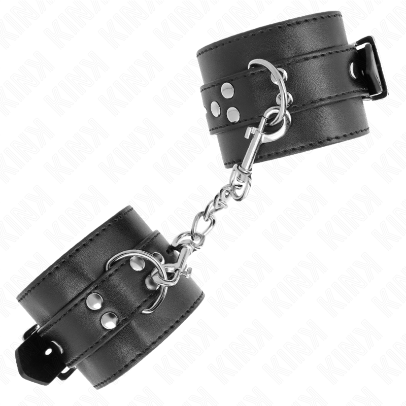 Kinkwrist Restraints Black With Black Belt Adjustable 17-28 Cm X 6 Cm | Niks.fi verkkokauppa