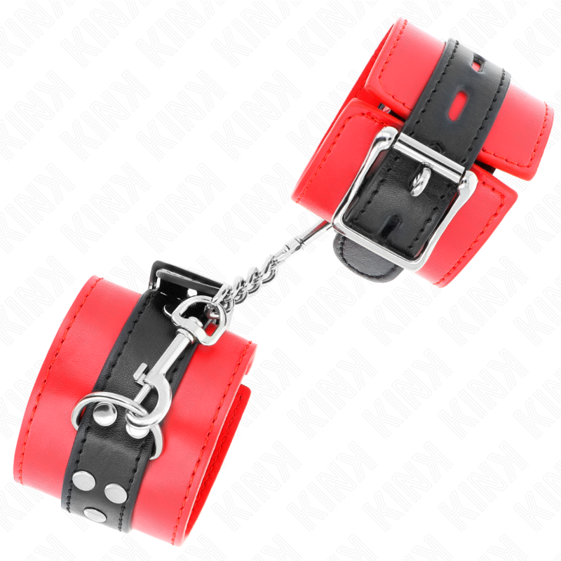 Kinkwrist Restraints Red With Black Belt Adjustable 17-28 Cm X 6 Cm | Niks.fi verkkokauppa