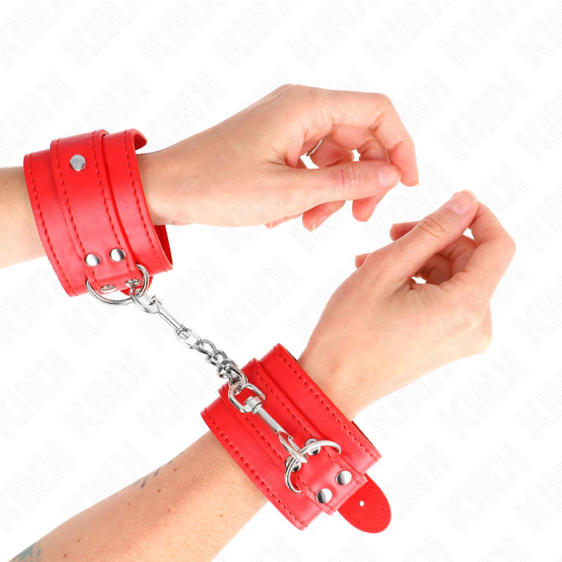 Kinksimple Wrist Restraints Red Adjustable 20-23 Cm X 5.5 Cm | Niks.fi verkkokauppa