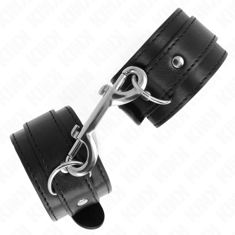 Kinkwrist Restraints-Single Rivet Row Black Adjustable 17-28 Cm X 5 Cm | Niks.fi verkkokauppa