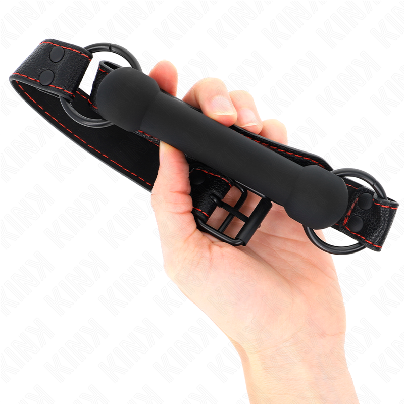 Kinkbone Gag With Leatherette Strap Black Adjustable 41-57 Cm | Niks.fi verkkokauppa