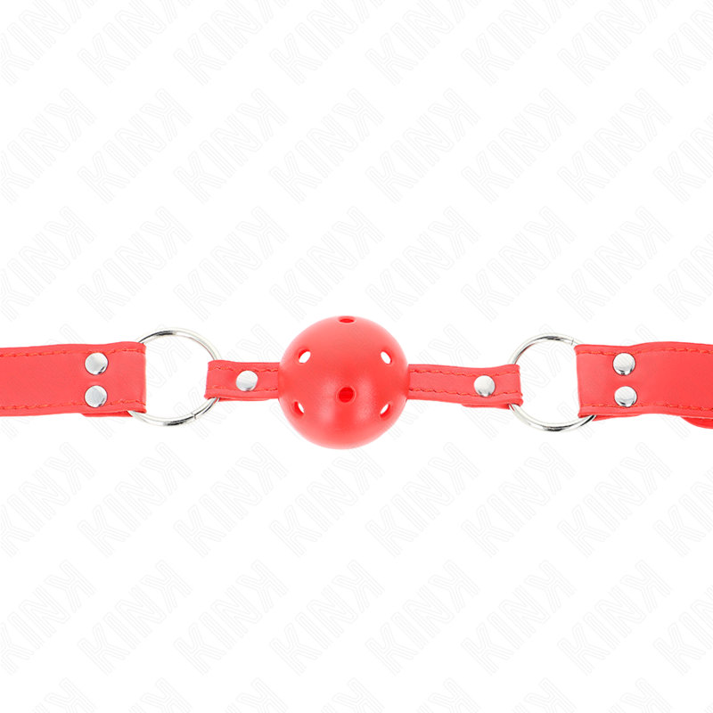 Kinkcomplete Red Hollow Hard Ball Gag 62 X 2 Cm | Niks.fi verkkokauppa