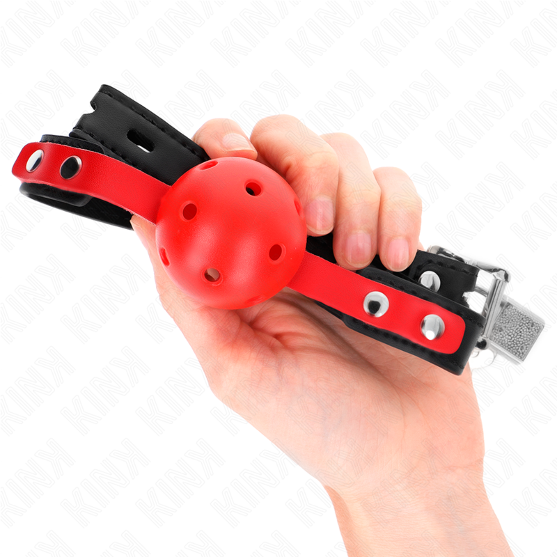 Kinkred Hollow Hard Ball 4 Cm Gag Black Strap 60 X 2 Cm Adjustable 37-52 Cm | Niks.fi verkkokauppa