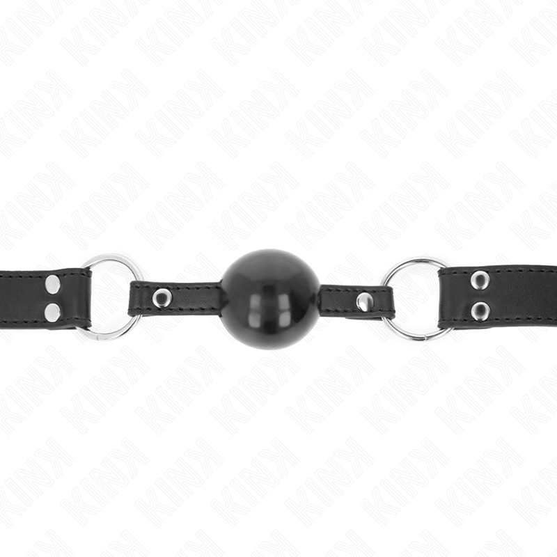 Kinksoft And Solid Ball 4 Cm Gag With Leatherette Strap 62 X 2.5 Cm Adjustable 42-58 Cm | Niks.fi verkkokauppa
