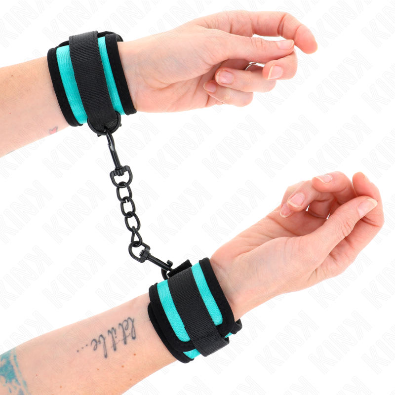 Kinkhook And Loop Nylon Bind Wrist Restraints Black-Blue Adjustable 18-32 Cm X 5 Cm | Niks.fi verkkokauppa