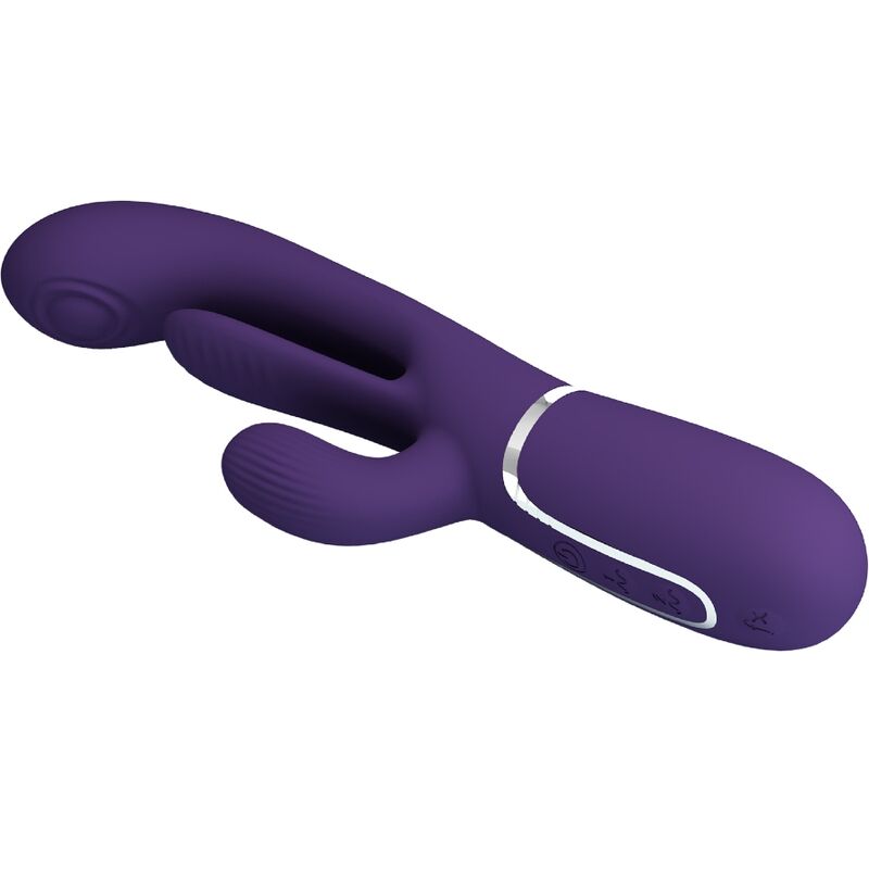 Shania Triple Rabbit Vibrator Multifunction Purple | Niks.fi verkkokauppa