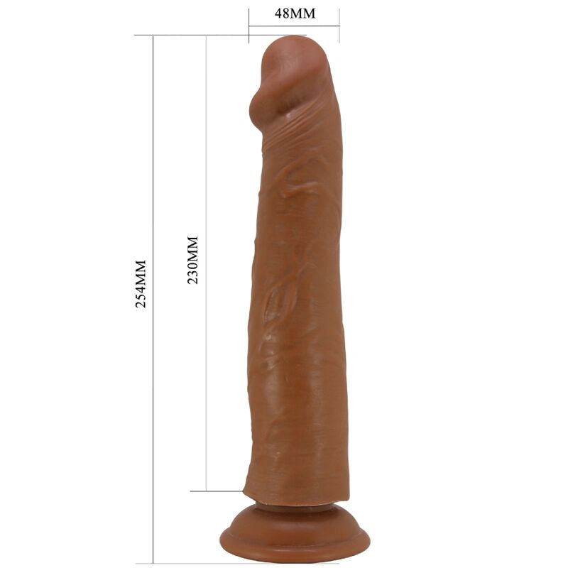 Sharife Realistic Dildo 25 Cm Brown | Niks.fi verkkokauppa