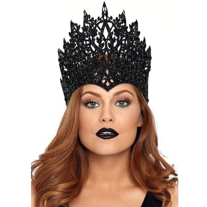 Leg Avenuecrown With Glitter And Jewel Black | Niks.fi verkkokauppa