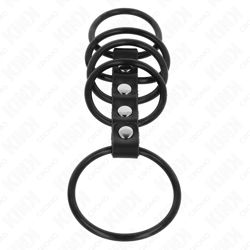 Kink5 Silicone Penis Rings 3.8 Cm To 4.8 Cm Connected By Leather | Niks.fi verkkokauppa