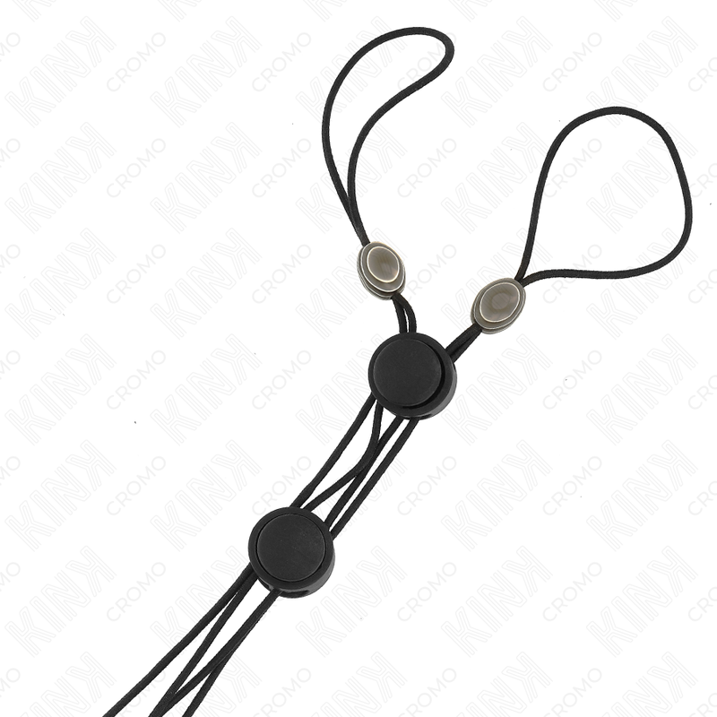 Kinkblack Detail Nipple Clamps With Black Elastic | Niks.fi verkkokauppa