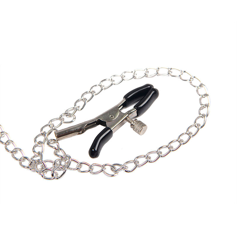 Subblime953720 Bondage Leather Strap Breast Clamps Black One Size | Niks.fi verkkokauppa