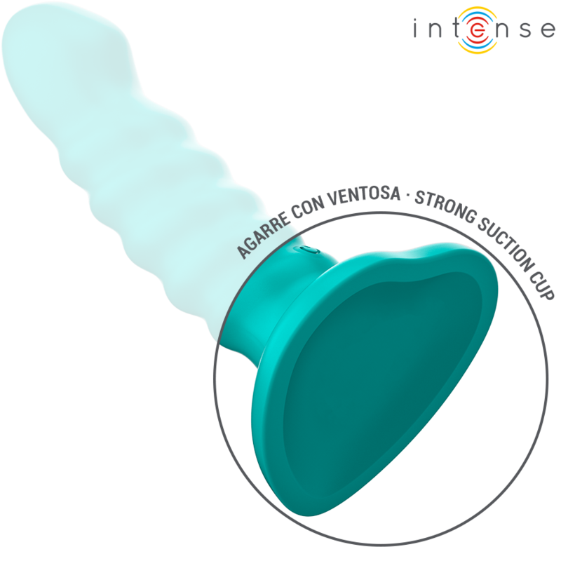 Intensebuffy Vibrator Size S Spiral Design 10 Vibrations Blue Remote Control | Niks.fi verkkokauppa