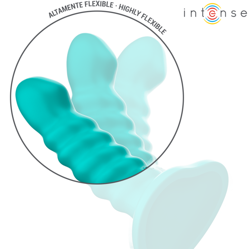Intensebuffy Vibrator Size S Spiral Design 10 Vibrations Blue Remote Control | Niks.fi verkkokauppa