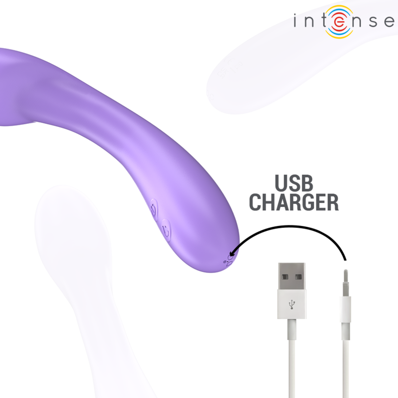 Intensebecky Vibrator 19 Cm Heatable 7 Vibrations Purple | Niks.fi verkkokauppa